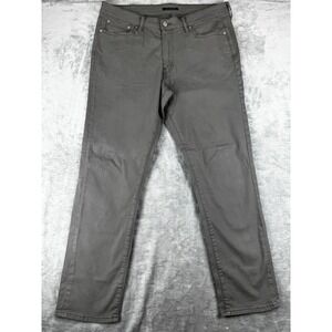 Lucky Brand men's  37x31 410 Athletic Slim Pants  Gray Twill Chino casual